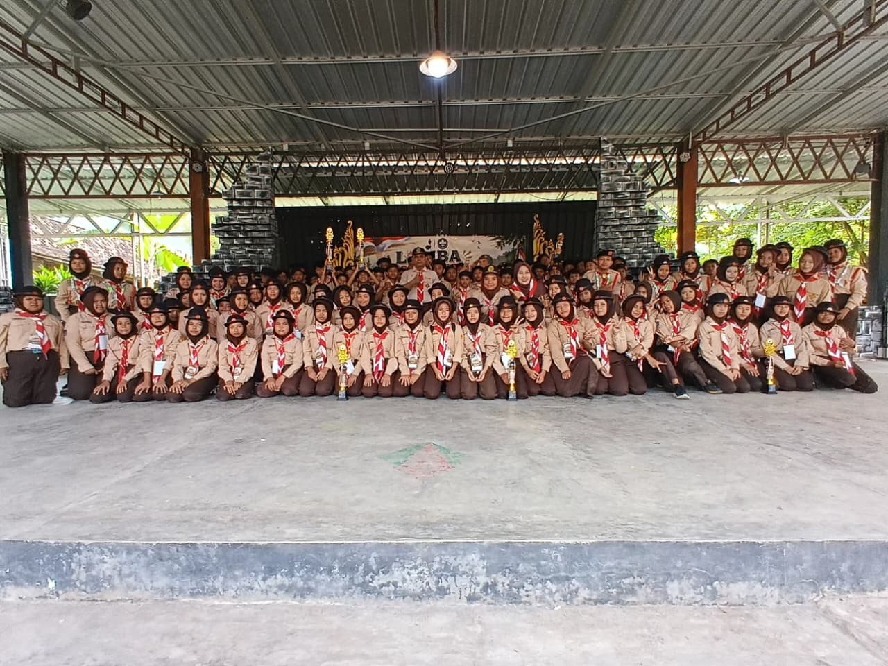 Peserta Perkemahan Pramuka Penggalang LT 1 di Kalak ijo